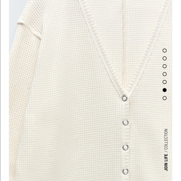 ZARA WAFFLE KNIT ROMPER - Picture 4 of 4